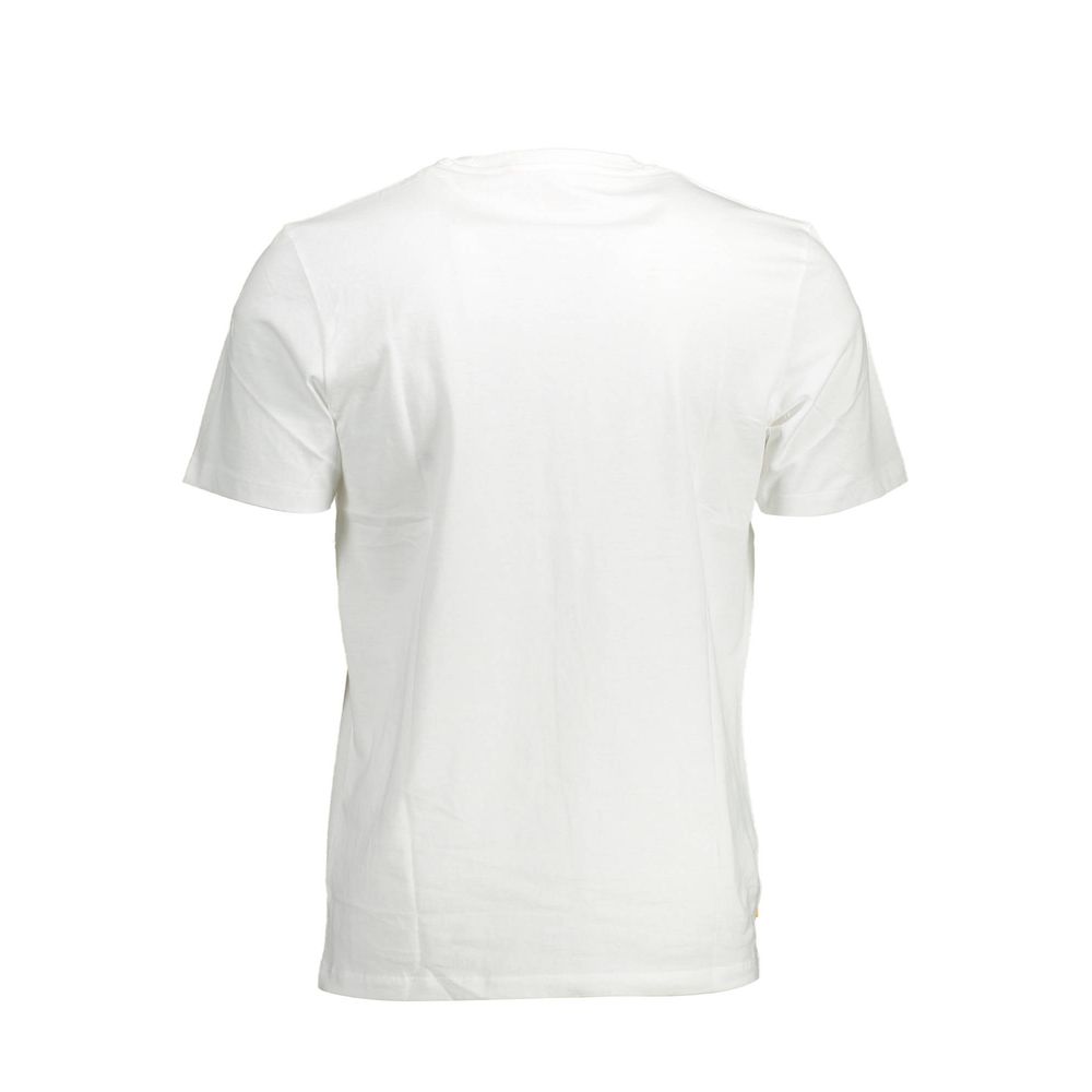 Timberland White Cotton Men T-Shirt Timberland