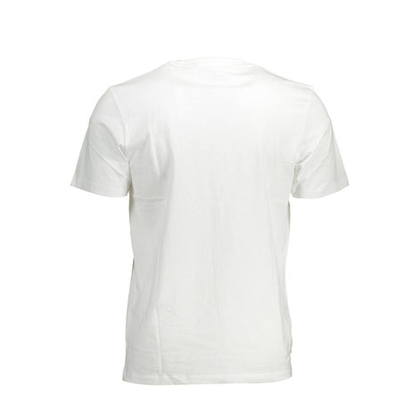 Timberland White Cotton Men T-Shirt Timberland