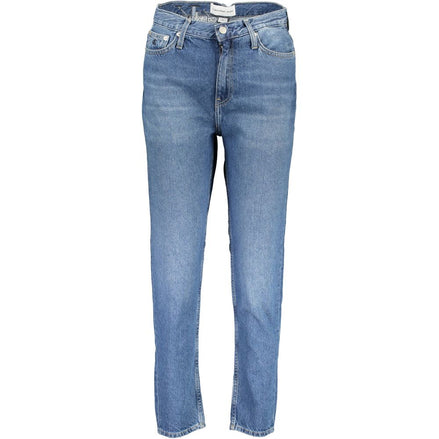 Jean Calvin Klein bleu en coton pour femme