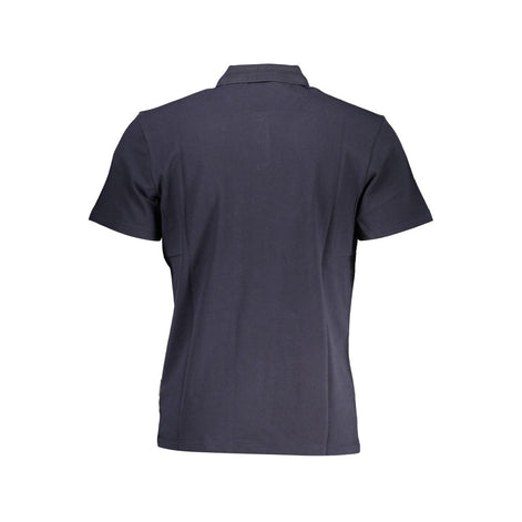 Napapijri Blue Cotton Men Polo Shirt Napapijri