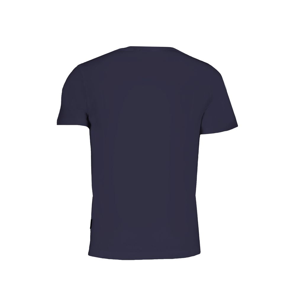 Napapijri Blue Organic Cotton Men T-Shirt Napapijri