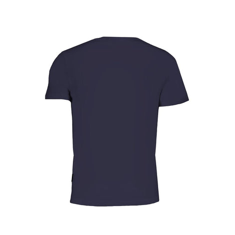 Napapijri Blue Organic Cotton Men T-Shirt Napapijri
