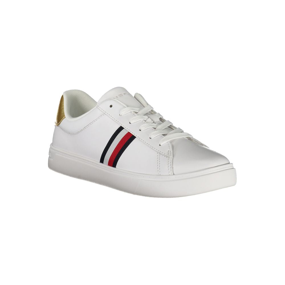 Tommy Hilfiger White Leather Women Sneaker Tommy Hilfiger