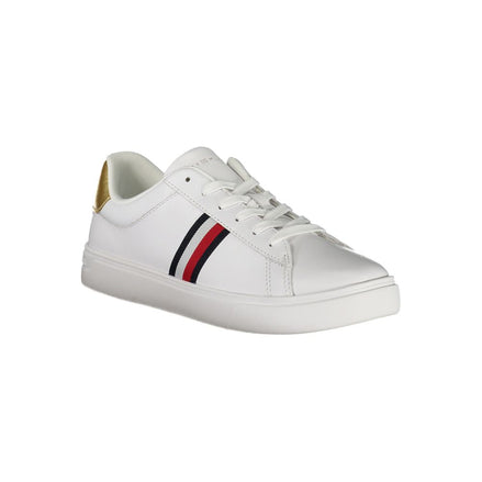 Tommy Hilfiger White Leather Women Sneaker Tommy Hilfiger