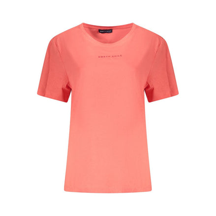 North Sails Pink Cotton Women T-Shirt North Sails