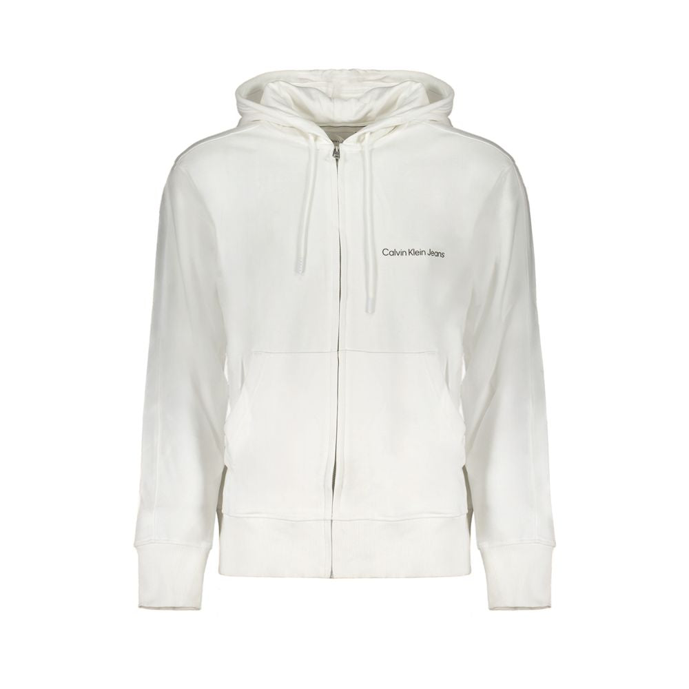 Calvin Klein White Cotton Men's Sweatshirt Calvin Klein