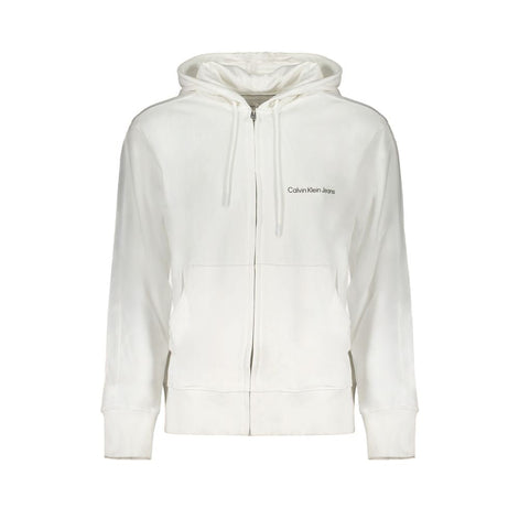 Calvin Klein White Cotton Men's Sweatshirt Calvin Klein