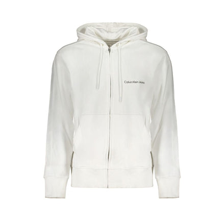 Calvin Klein White Cotton Sweatshirt Calvin Klein