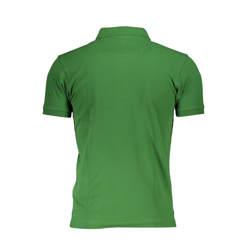 La Martina Verde Cotton Men Polo La Martina