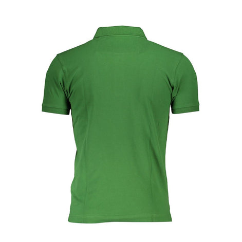 La Martina Verde Cotton Men Polo La Martina