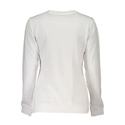 Cavalli Class White Cotton Women Sweatshirt Cavalli Class