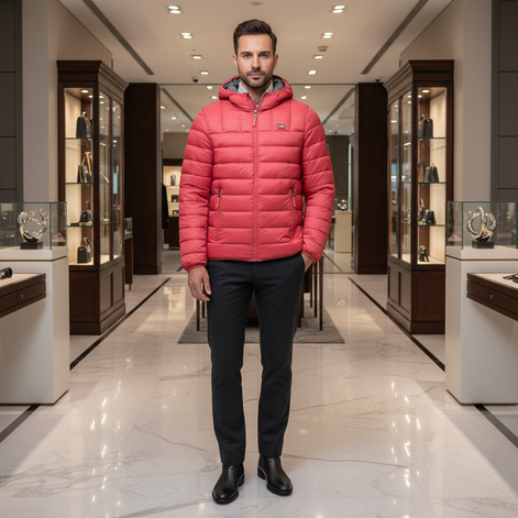 Veste Norvège 1963 Rosso Poliammide pour Homme