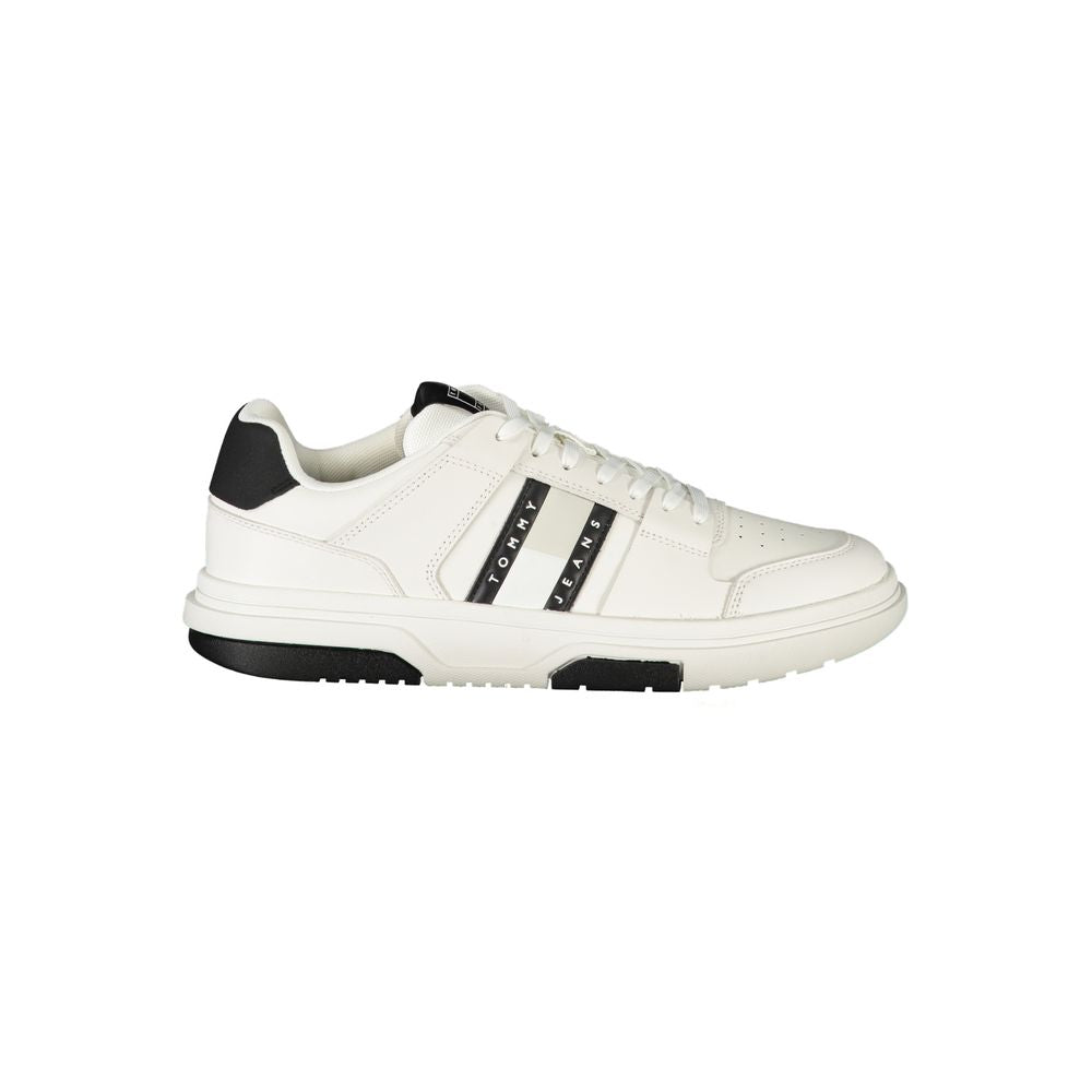 Tommy Hilfiger White Polyethylene Men Sneaker Tommy Hilfiger