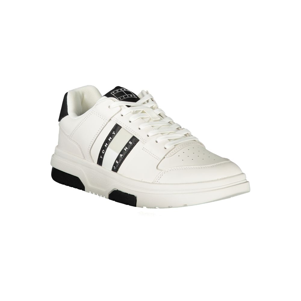 Tommy Hilfiger White Polyethylene Men Sneaker Tommy Hilfiger
