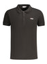 Fila Black Cotton Men Polo Shirt Fila