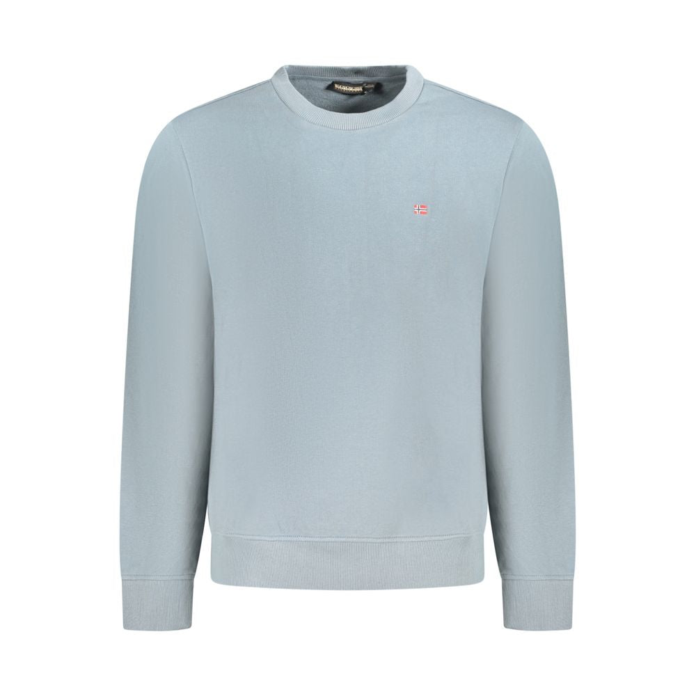 Napapijri Grigio Cotton Men Sweatshirt Napapijri
