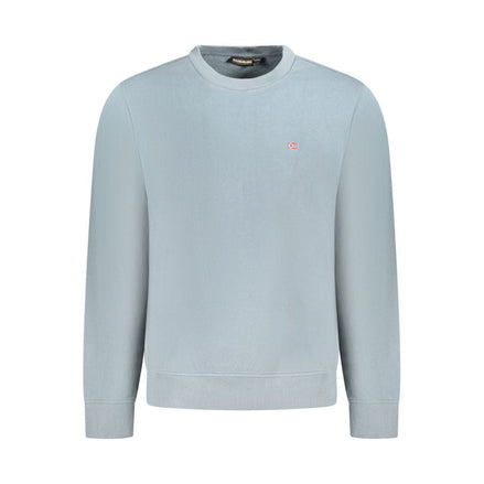 Napapijri Grigio Cotton Men Sweatshirt Napapijri