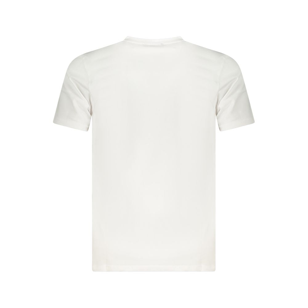 Cavalli Class Bianco Cotton Men T-Shirt Cavalli Class