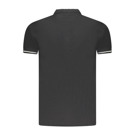 Cavalli Class Black Cotton Men Polo Cavalli Class