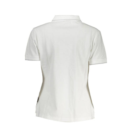 Napapijri White Cotton Women Polo Shirt Napapijri