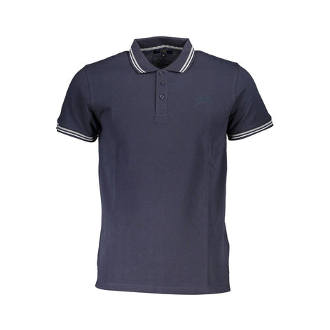 Cavalli Class Blu Cotton Men Polo Cavalli Class
