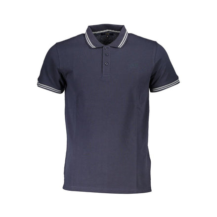 Cavalli Class Blu Cotton Men Polo Cavalli Class