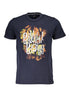 Cavalli Class Blue Cotton Men's T-Shirt Cavalli Class