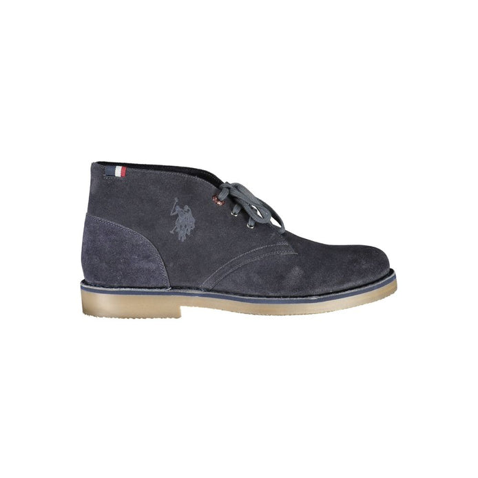 U.S. POLO ASSN. Blue Leather Men's Ankle Boot U.S. POLO ASSN.