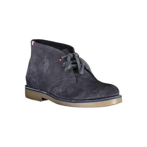 U.S. POLO ASSN. Blue Leather Men's Ankle Boot U.S. POLO ASSN.