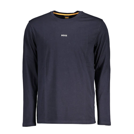 Hugo Boss Blue Cotton Men T-Shirt Hugo Boss