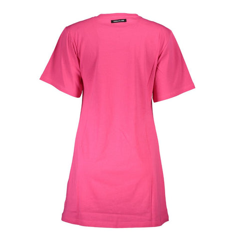 Cavalli Class Rosa Cotton Women T-Shirt Cavalli Class