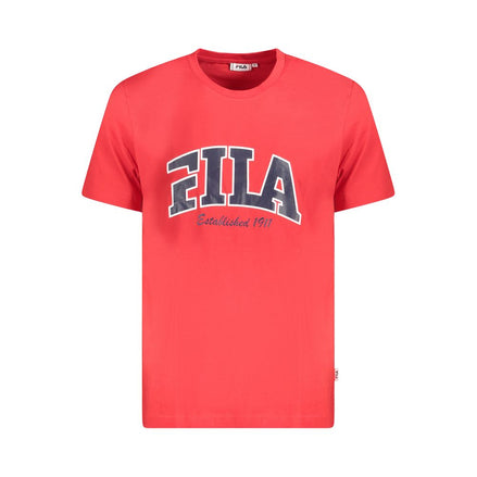 Fila Red Cotton Men T-Shirt Fila