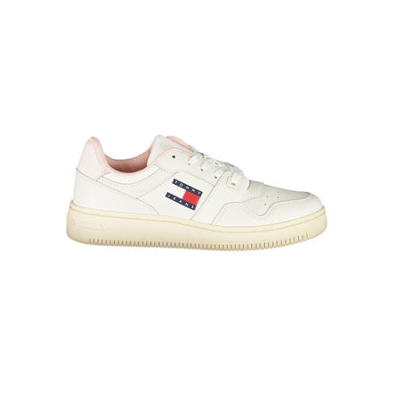 Tommy Hilfiger White Leather Women Sneaker Tommy Hilfiger