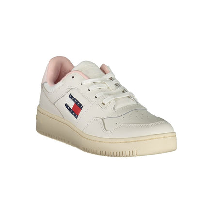 Tommy Hilfiger White Leather Women Sneaker Tommy Hilfiger