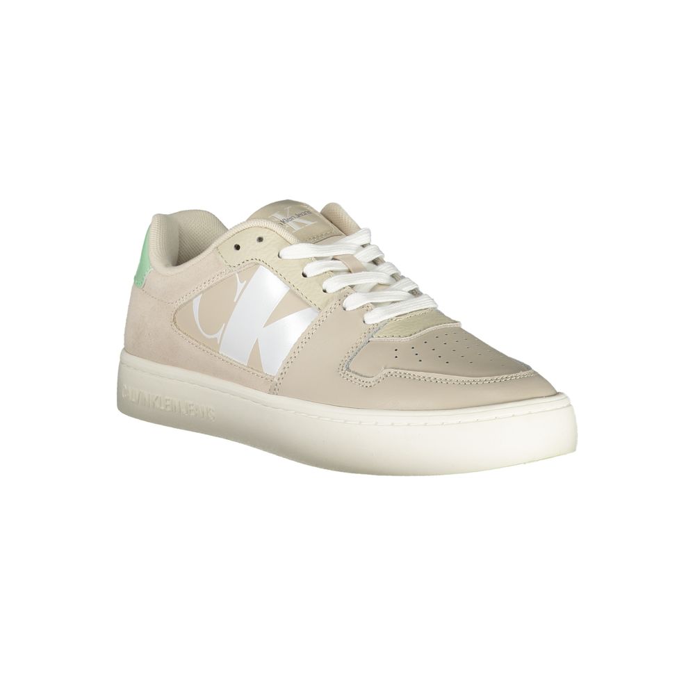 Calvin Klein Beige Polyurethane Women Sneaker Calvin Klein