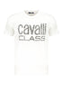 Cavalli Class Bianco Cotton Men's T-Shirt Cavalli Class