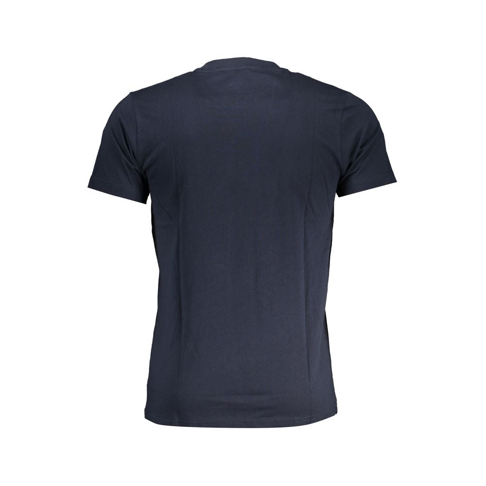Cavalli Class Blu Cotton Men T-Shirt Cavalli Class