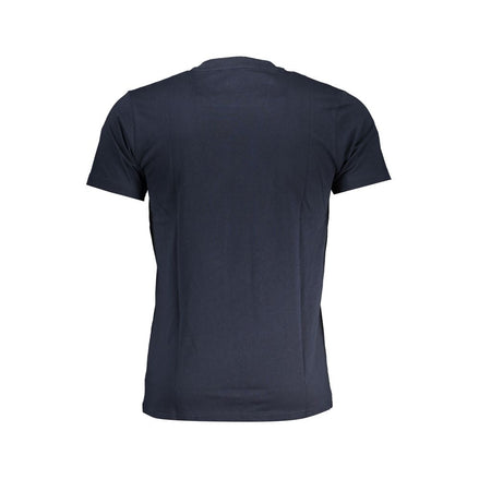 Cavalli Class Blu Cotton Men T-Shirt Cavalli Class