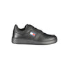 Tommy Hilfiger Black Leather Men's Sneaker Tommy Hilfiger