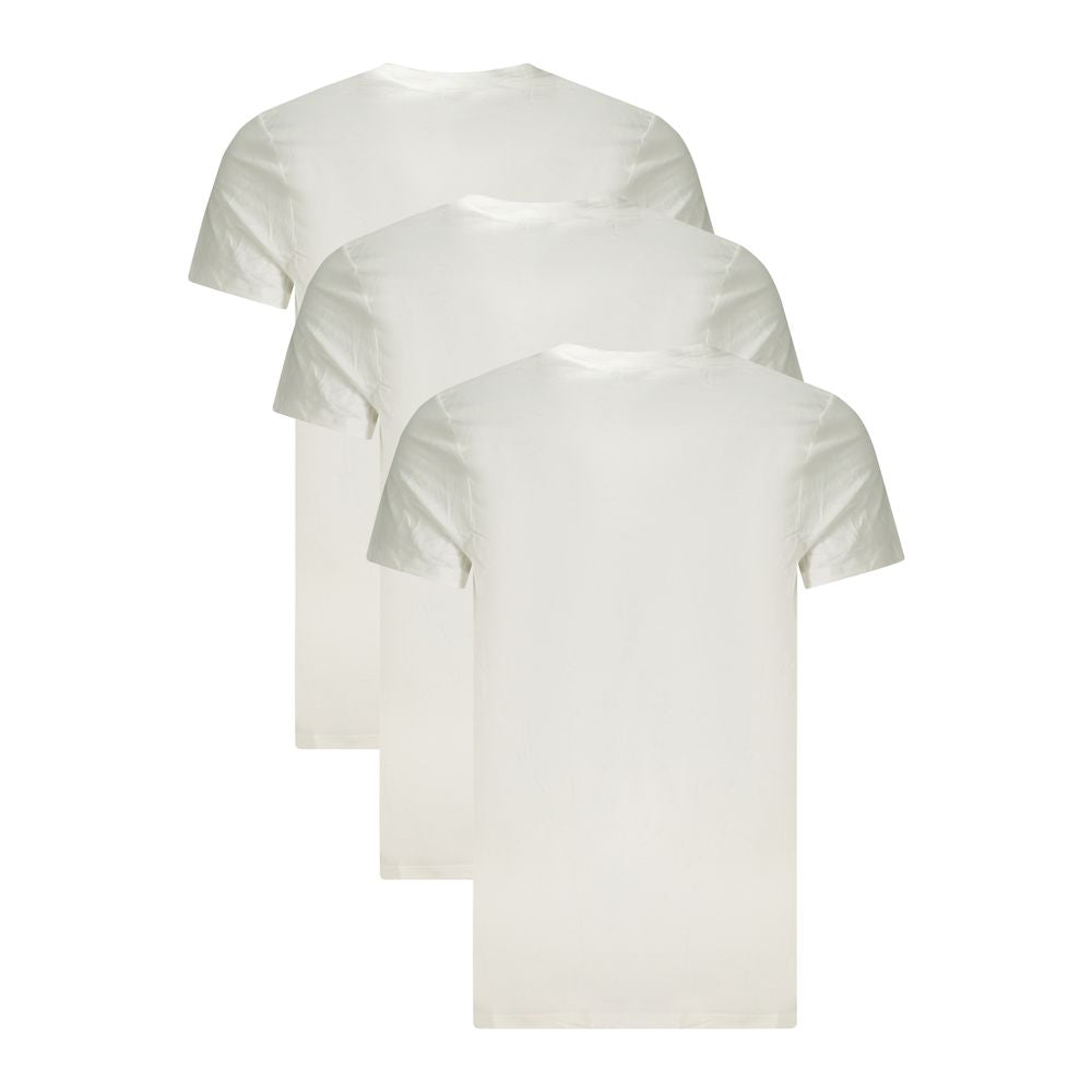 Calvin Klein White Cotton Men T-Shirt Calvin Klein