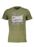 Cavalli Class Verde Cotton Men T-Shirt Cavalli Class