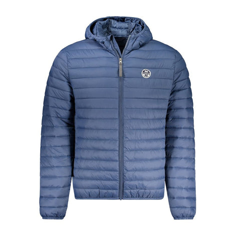 North Sails Blue Polyamide Men Jacket North Sails