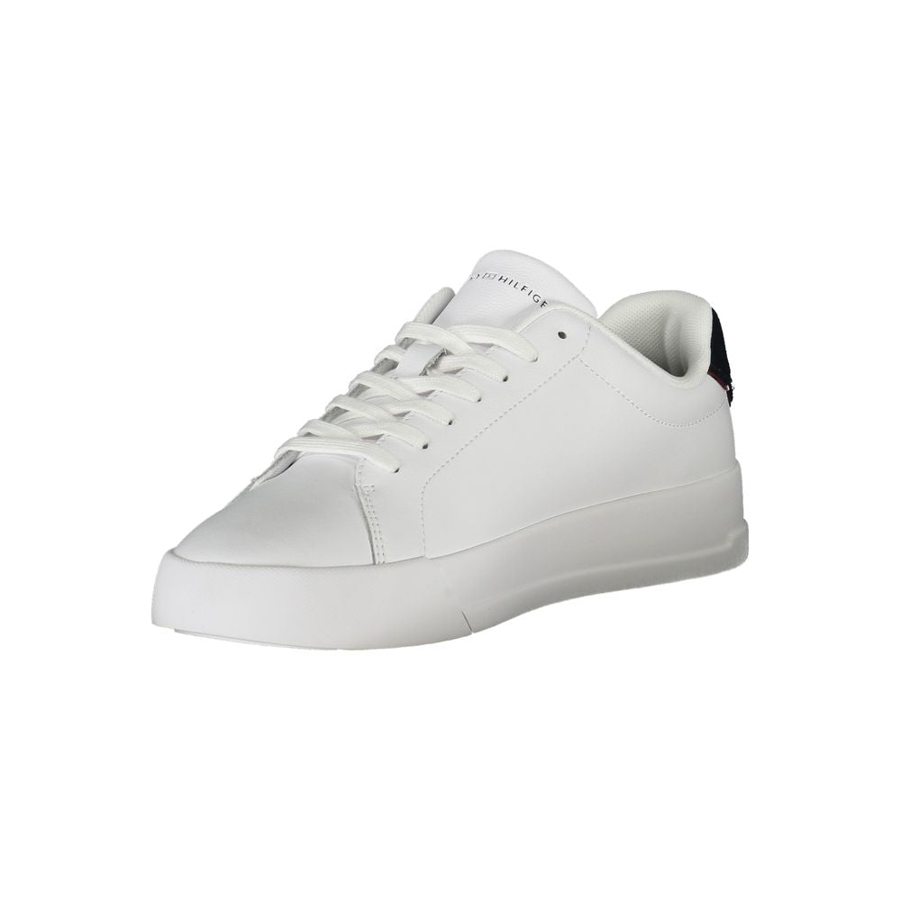 Tommy Hilfiger White Polyethylene Men Sneaker Tommy Hilfiger