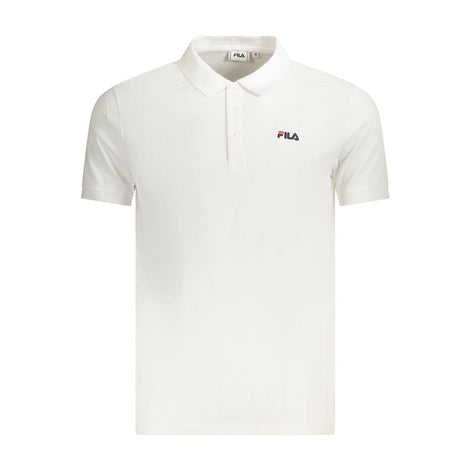 Fila White Cotton Men Polo Shirt Fila