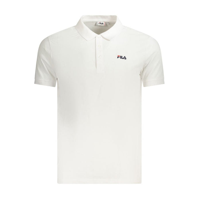 Fila White Cotton Men Polo Shirt Fila