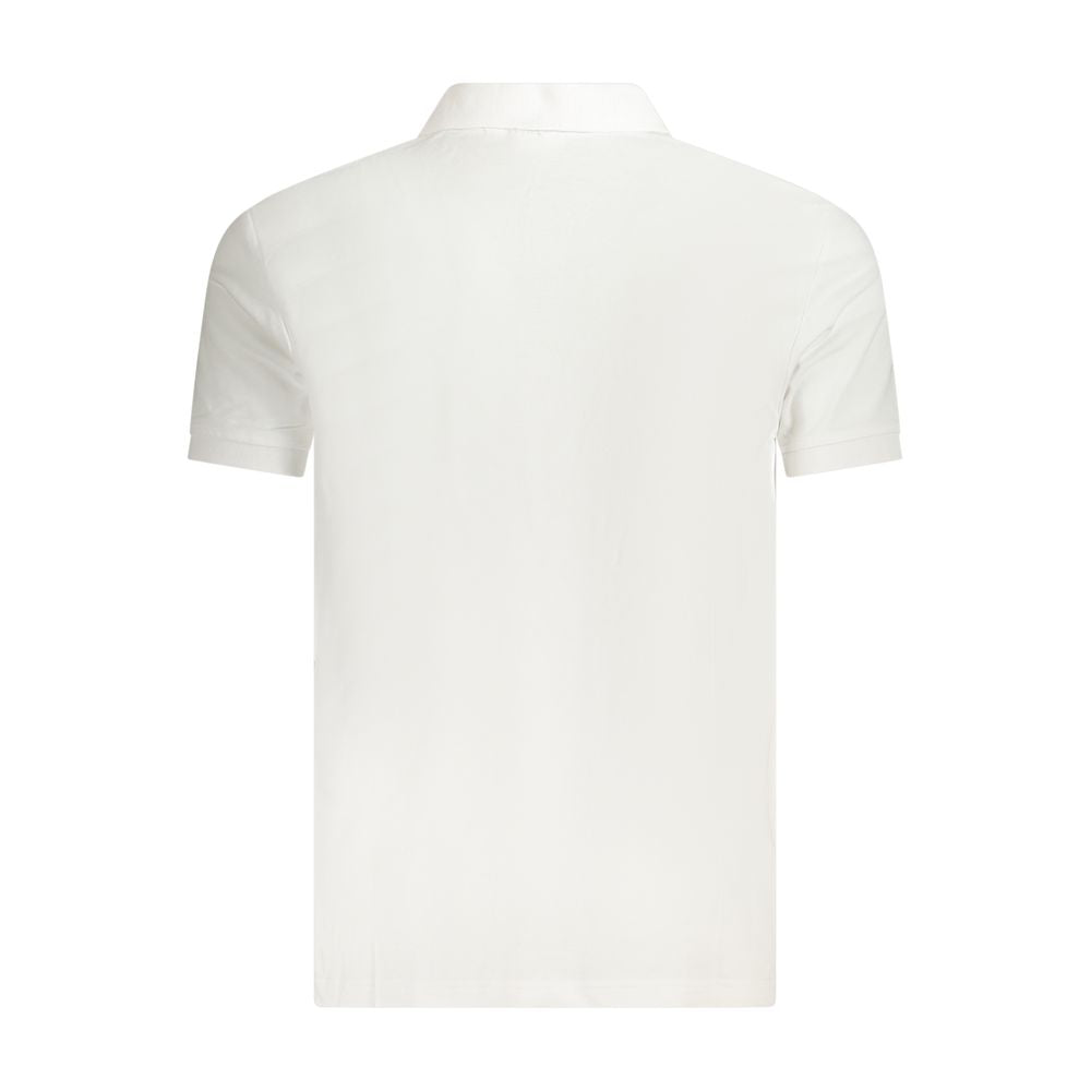 Fila White Cotton Men Polo Shirt Fila
