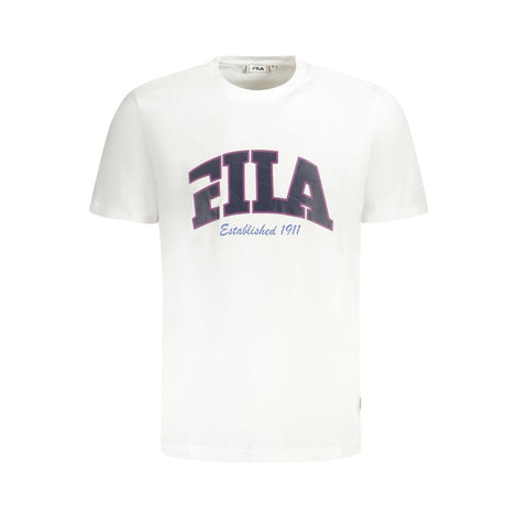 Fila White Cotton Men T-Shirt Fila