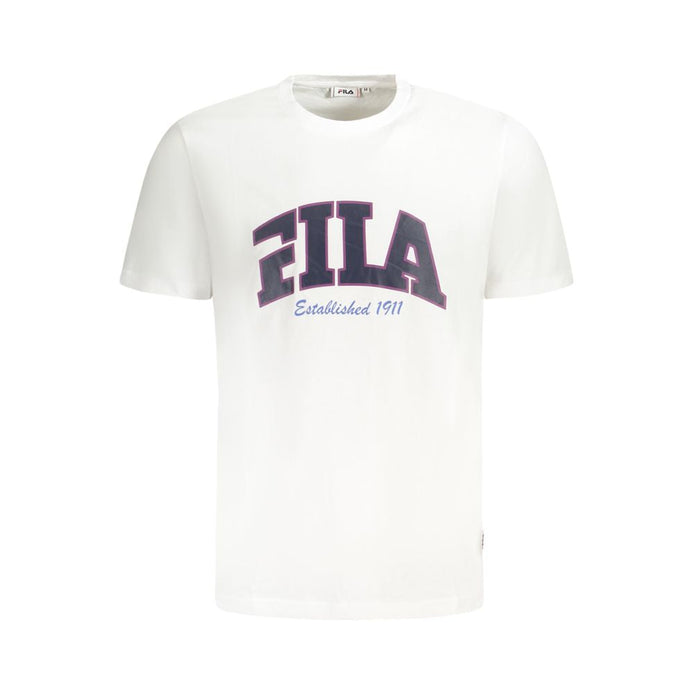 Fila White Cotton Men T-Shirt Fila