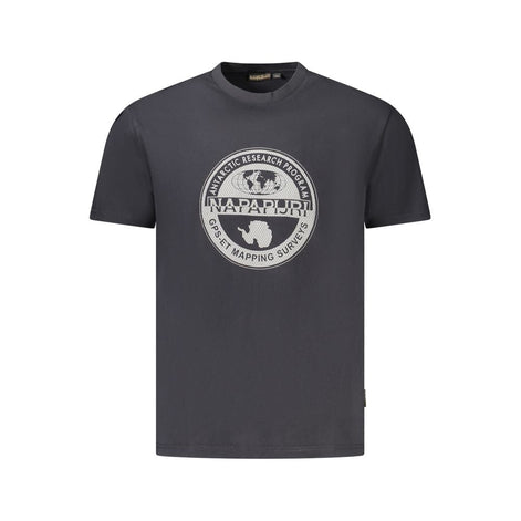 Napapijri Black Cotton Men T-Shirt Napapijri