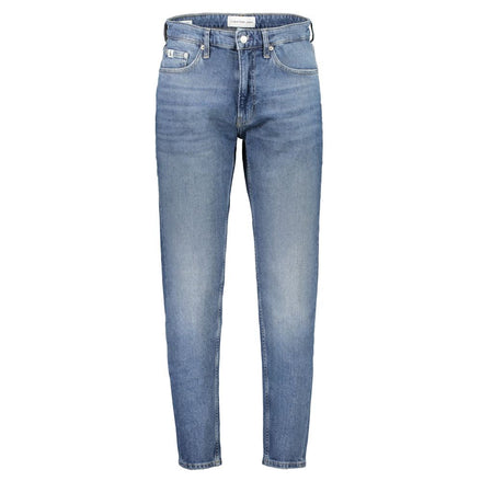 Calvin Klein Blu Cotton Men's Tapered Jean Calvin Klein